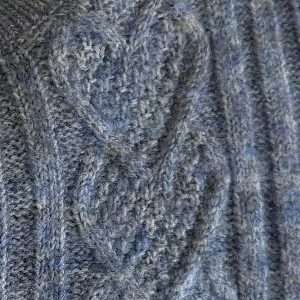 Legendary Outfitters Women's Cable Knit Sweater Size XXL Blue Heather Cozy Soft